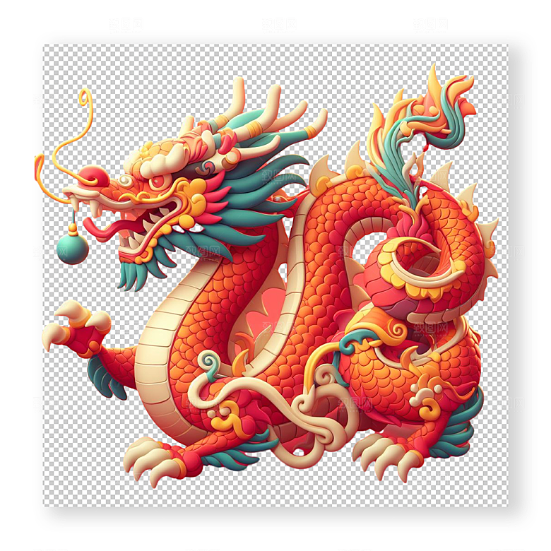 中国龙创意插画设计