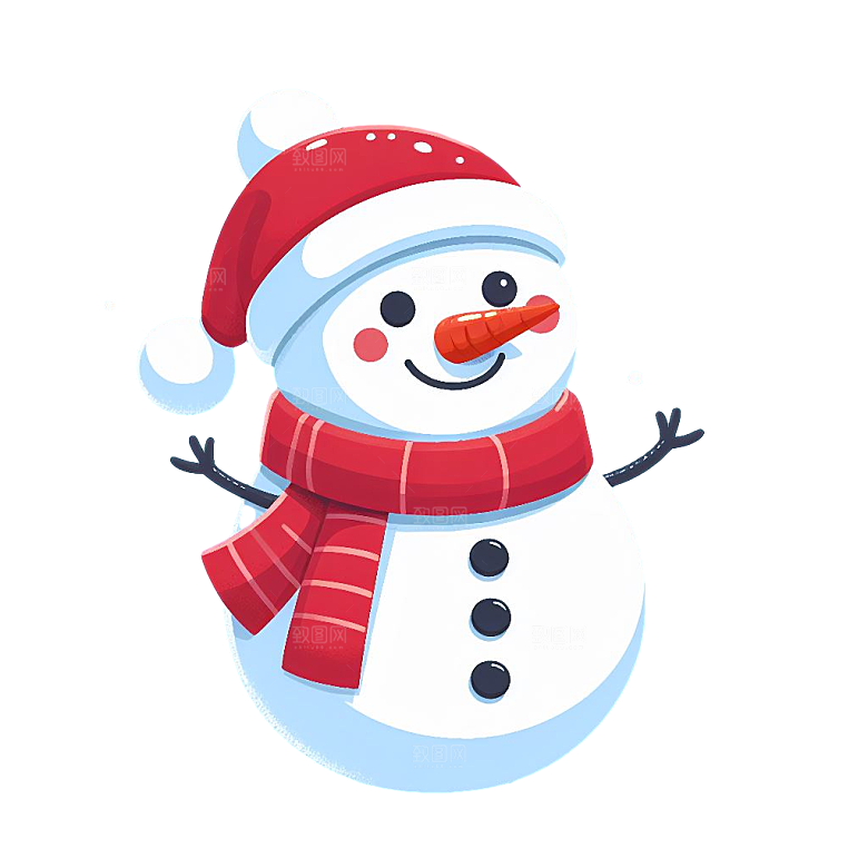 卡通雪人创意设计