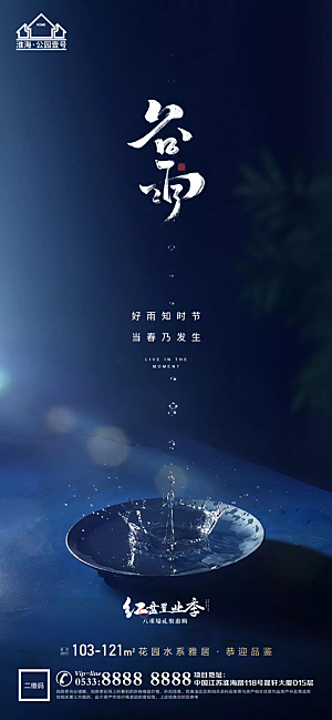 谷雨宣传推广海报