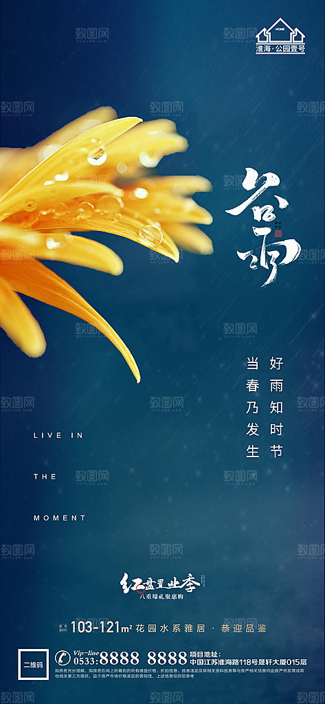 谷雨宣传推广海报