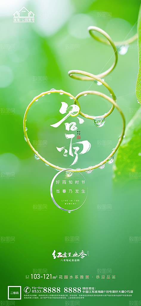 谷雨宣传推广海报