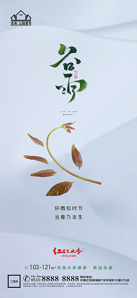 谷雨宣传推广海报