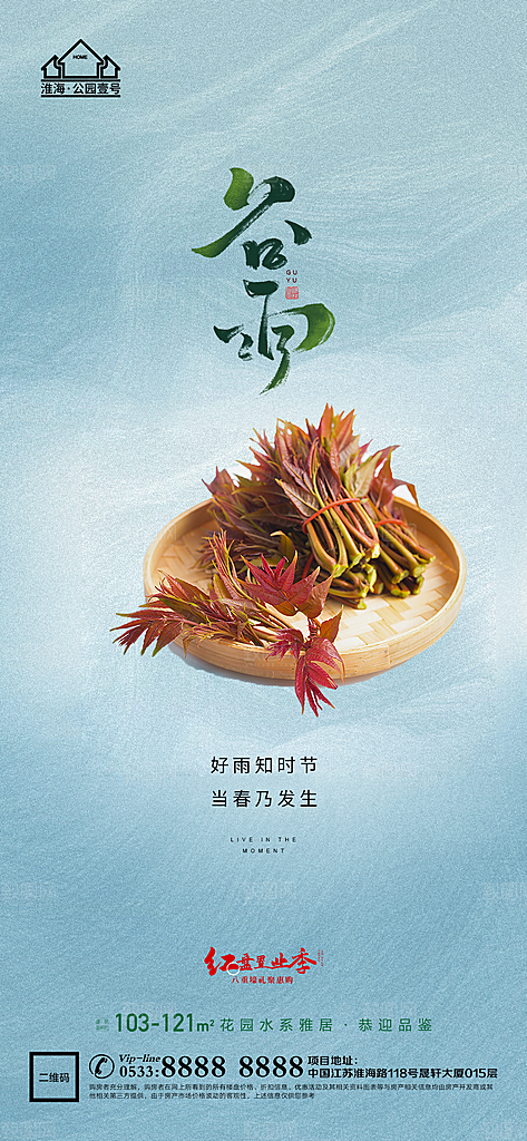 谷雨宣传推广海报