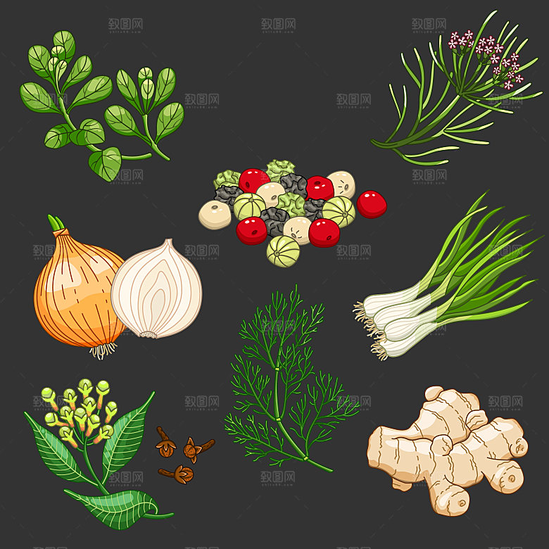 蔬菜卡通矢量元素