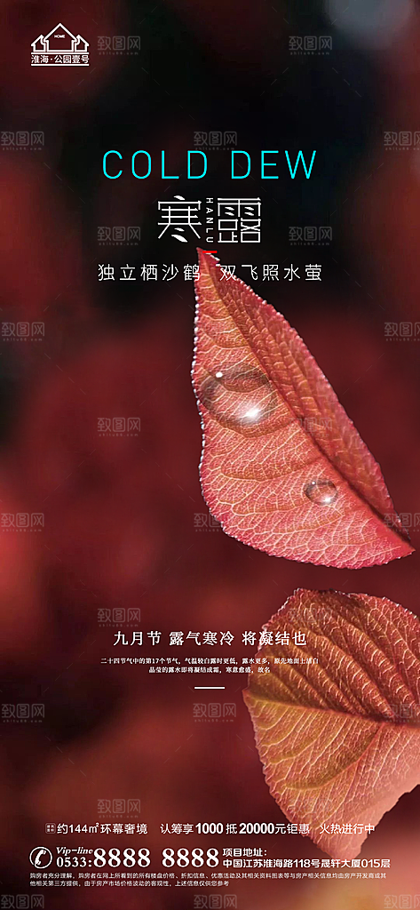 寒露推广宣传海报