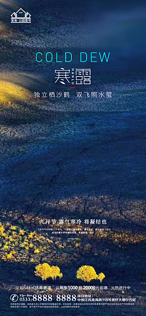 寒露推广宣传海报