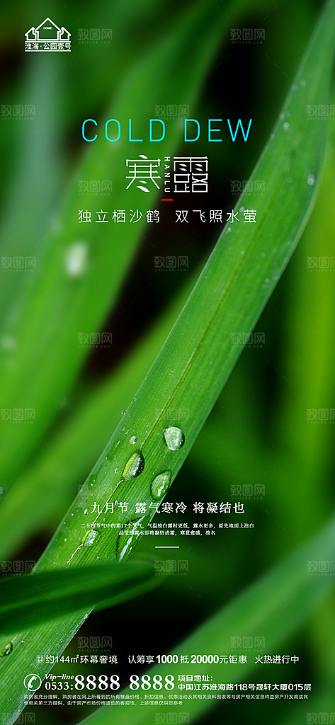 寒露推广宣传海报