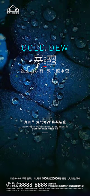 寒露推广宣传海报