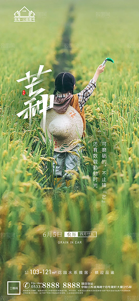 芒种推广宣传海报