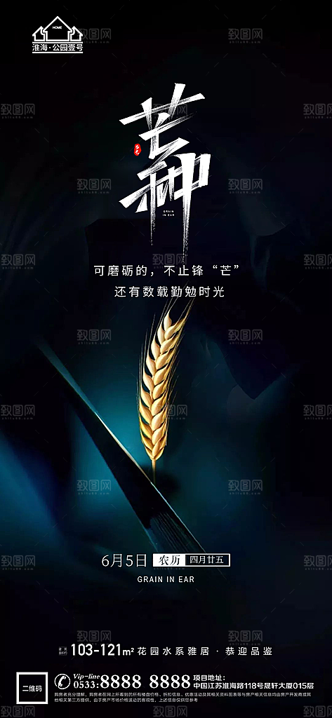 芒种推广宣传海报