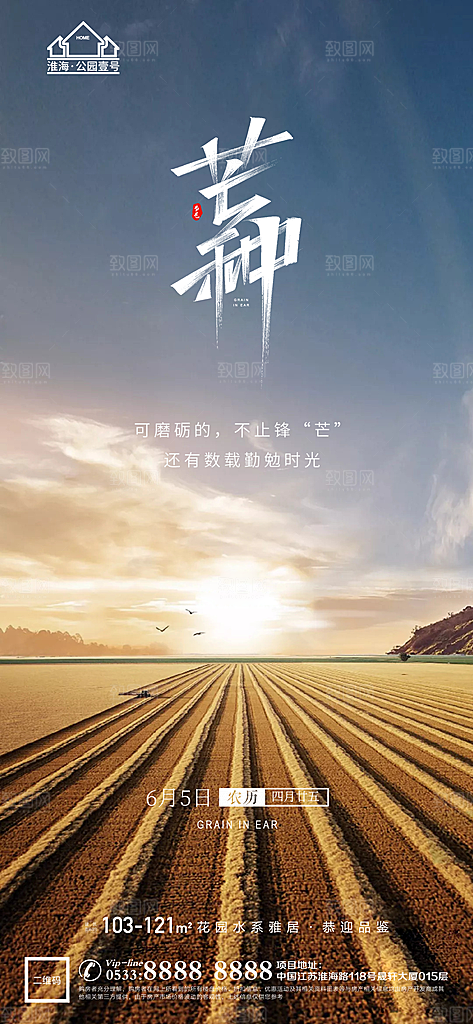 芒种推广宣传海报