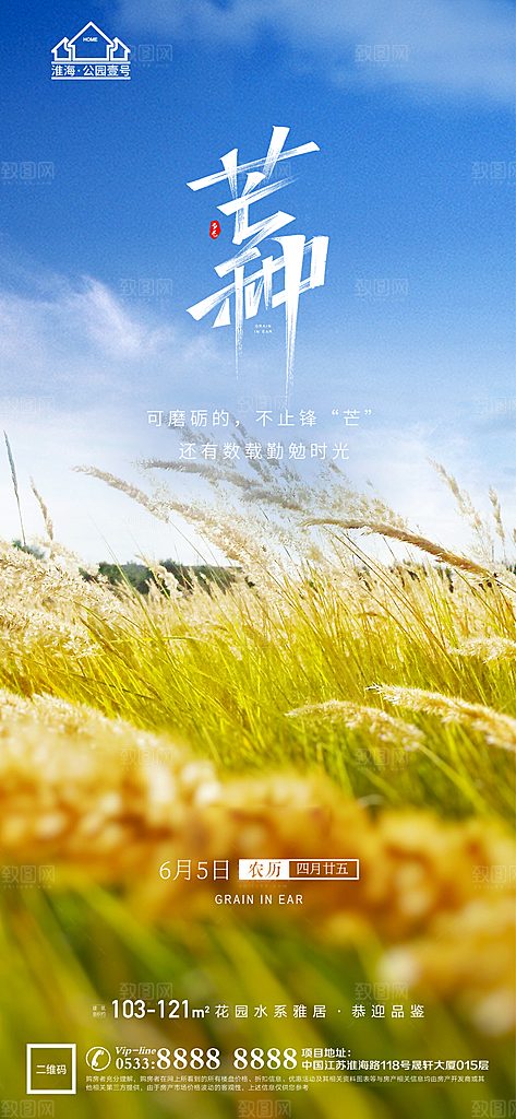 芒种推广宣传海报