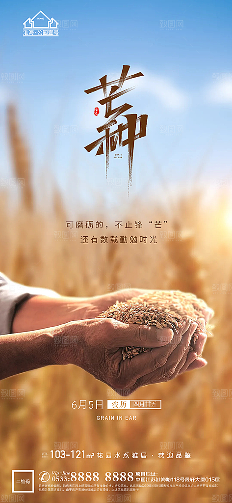 芒种推广宣传海报