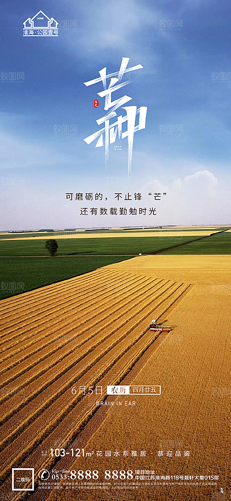 芒种推广宣传海报