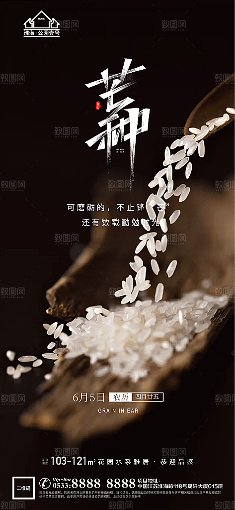 芒种推广宣传海报