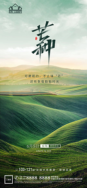 芒种推广宣传海报