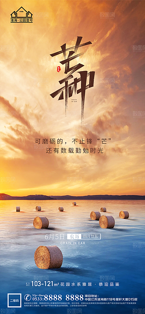 芒种推广宣传海报