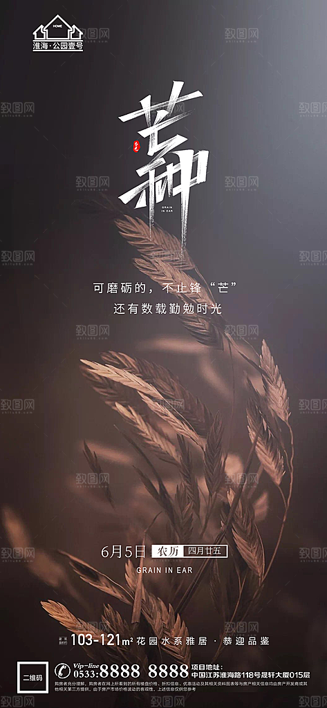 芒种推广宣传海报