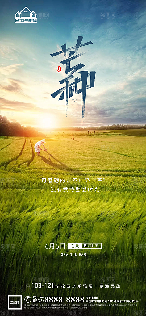 芒种推广宣传海报