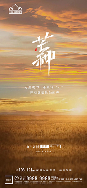 芒种推广宣传海报