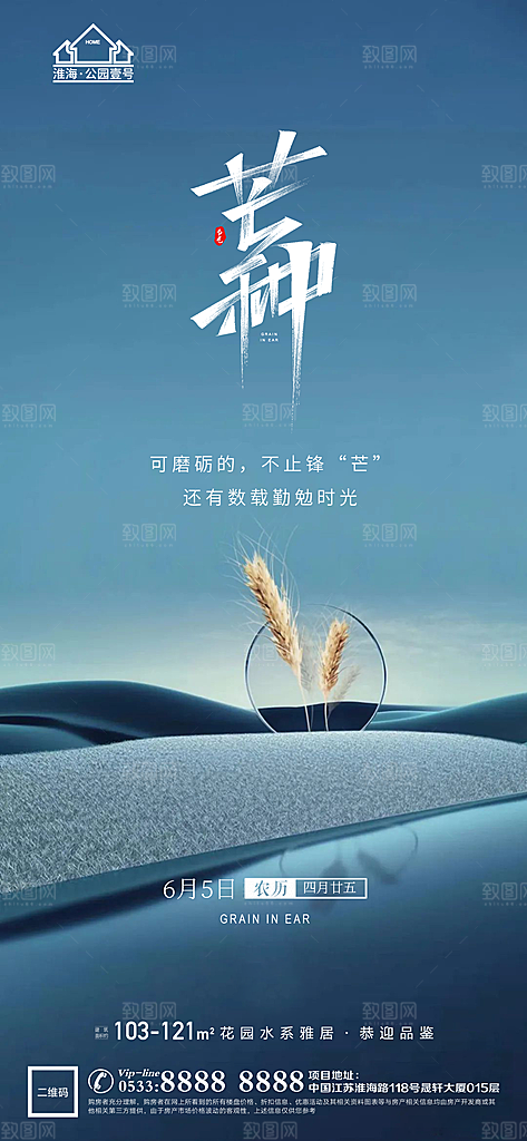 芒种推广宣传海报