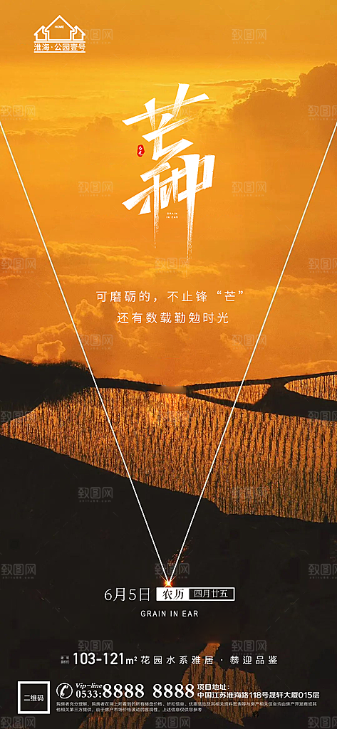 芒种推广宣传海报