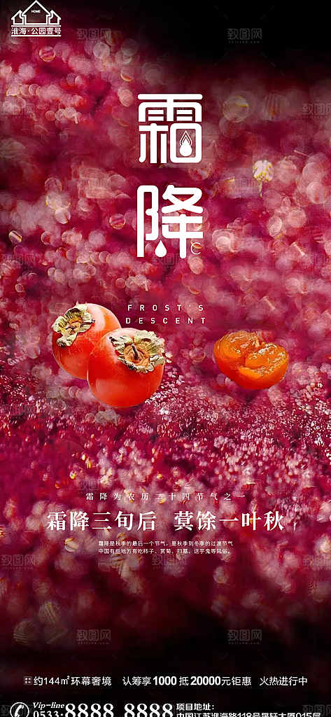 霜降推广宣传海报