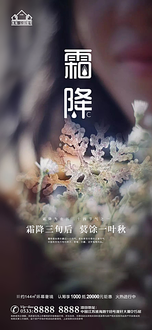 霜降推广宣传海报