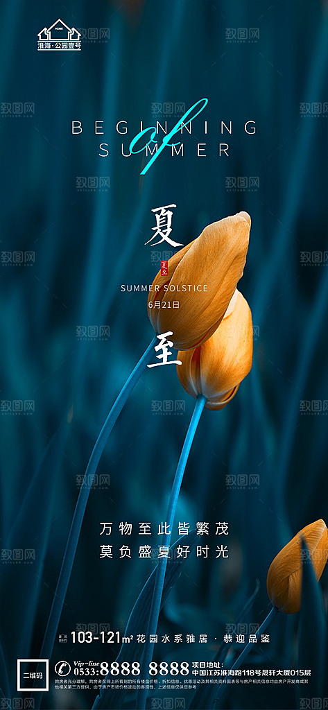 夏至推广宣传海报