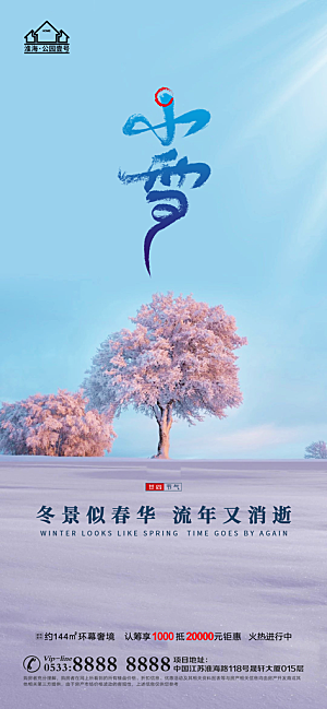 小雪推广宣传海报