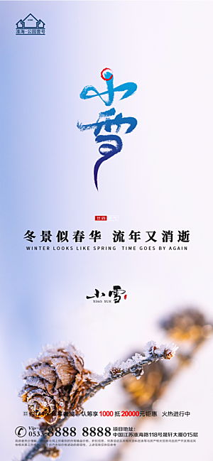 小雪推广宣传海报