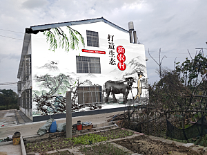 房屋墙体彩绘打造生态新农村