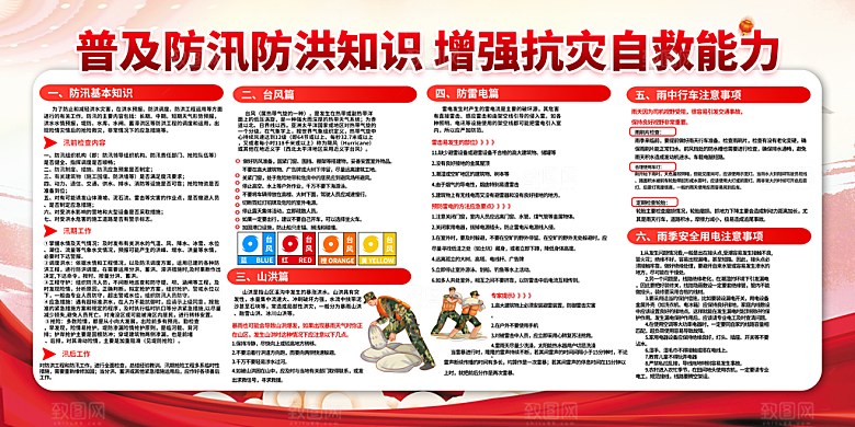 抗洪救灾海报图片