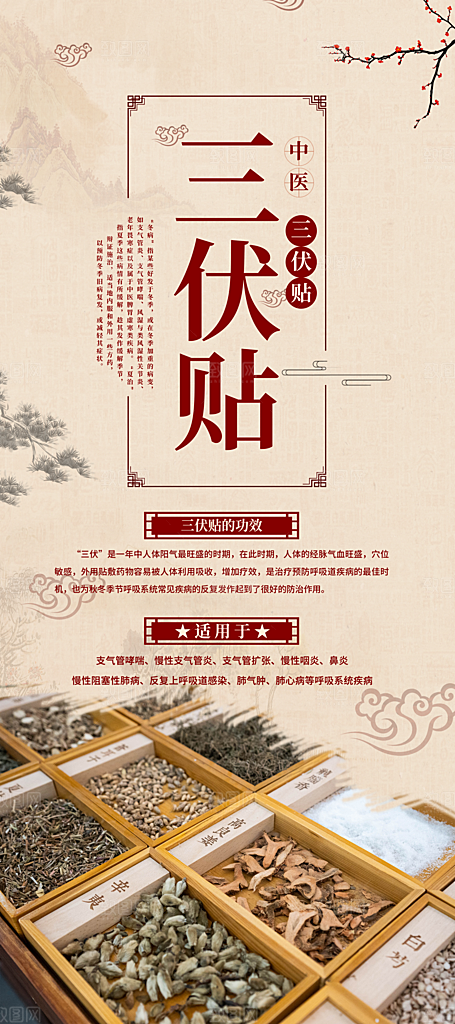 三伏天三伏灸海报图片