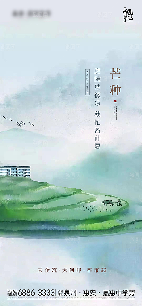 芒种节气海报设计