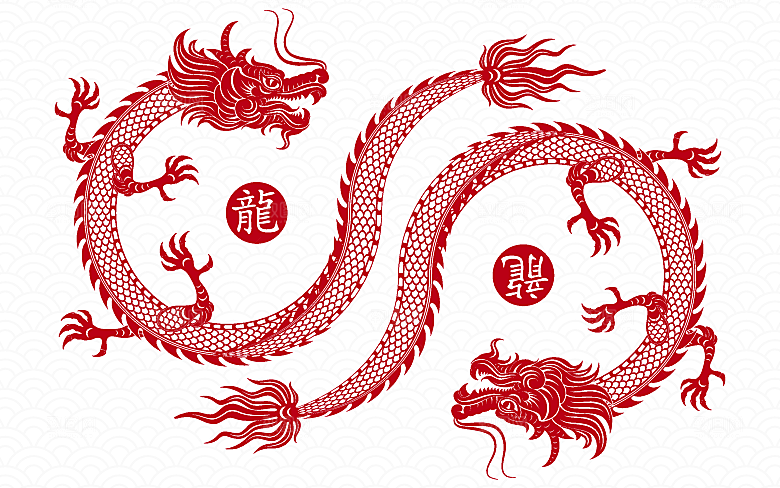 2024龙年简约大气元素