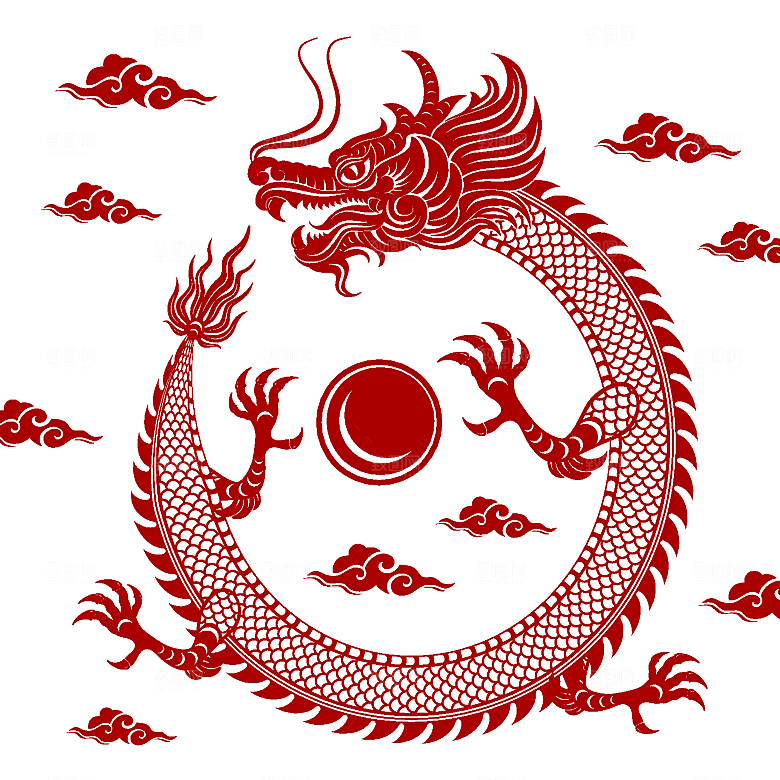 2024龙年简约大气元素