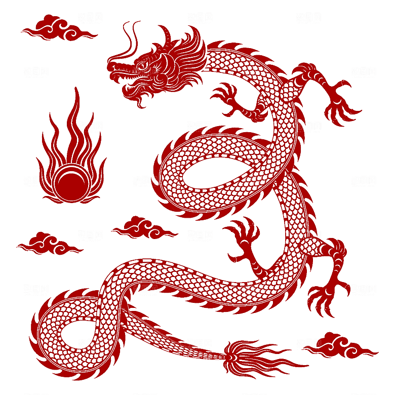 2024龙年简约大气元素