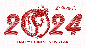 2024龙年简约大气元素