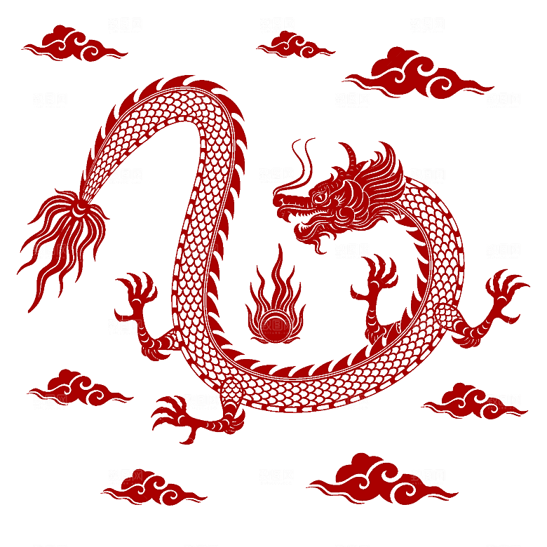 2024龙年简约大气元素