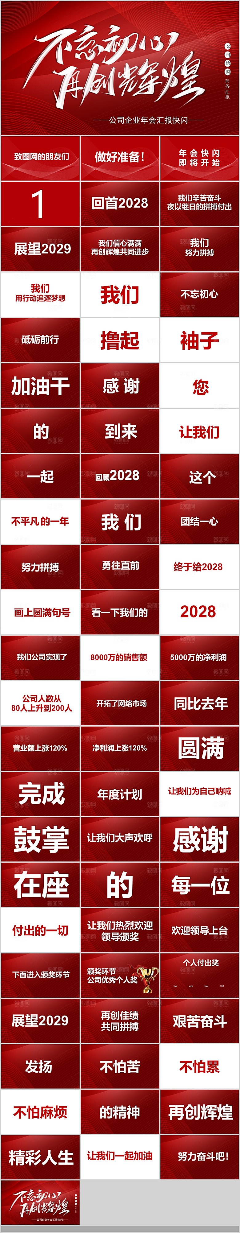 2024龙年年会总结颁奖典礼开门红教师表