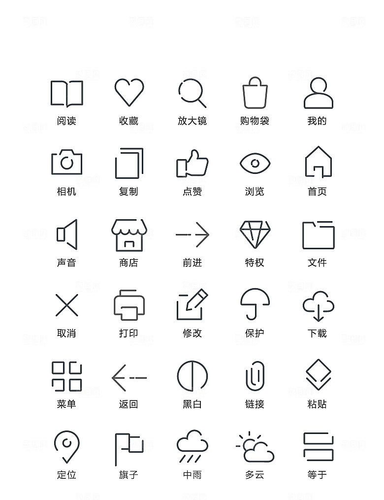 电商网购程序小图标