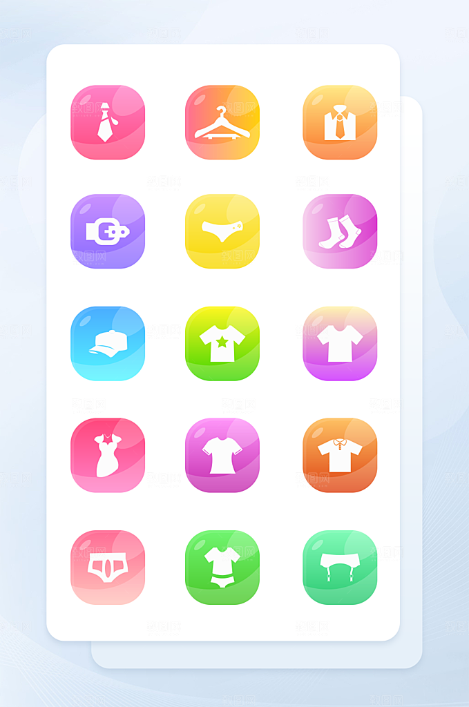 扁平程序应用app图标