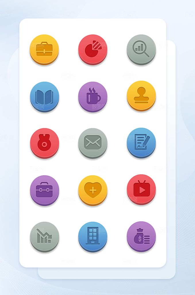 扁平程序应用app图标