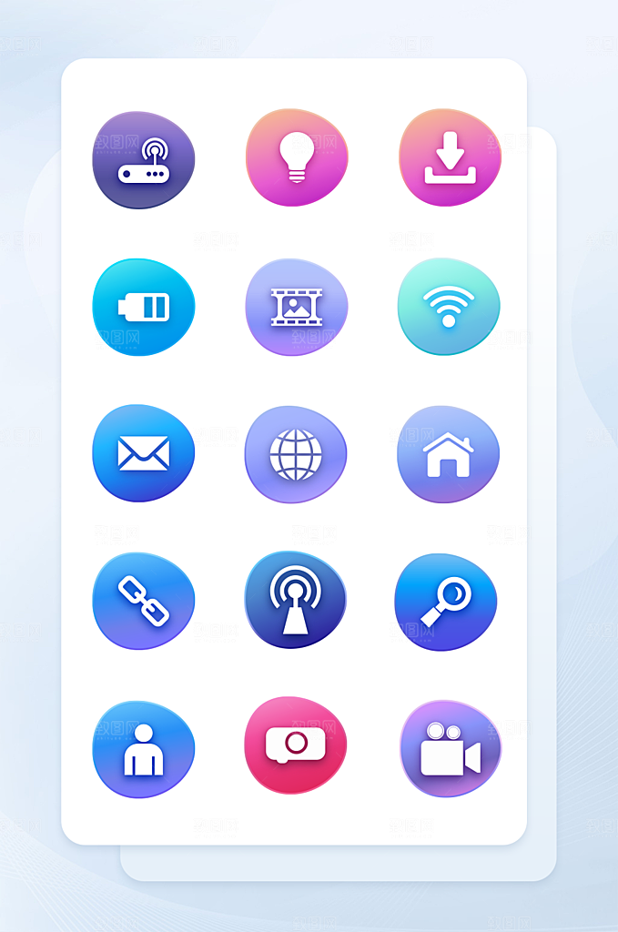 扁平程序应用app图标