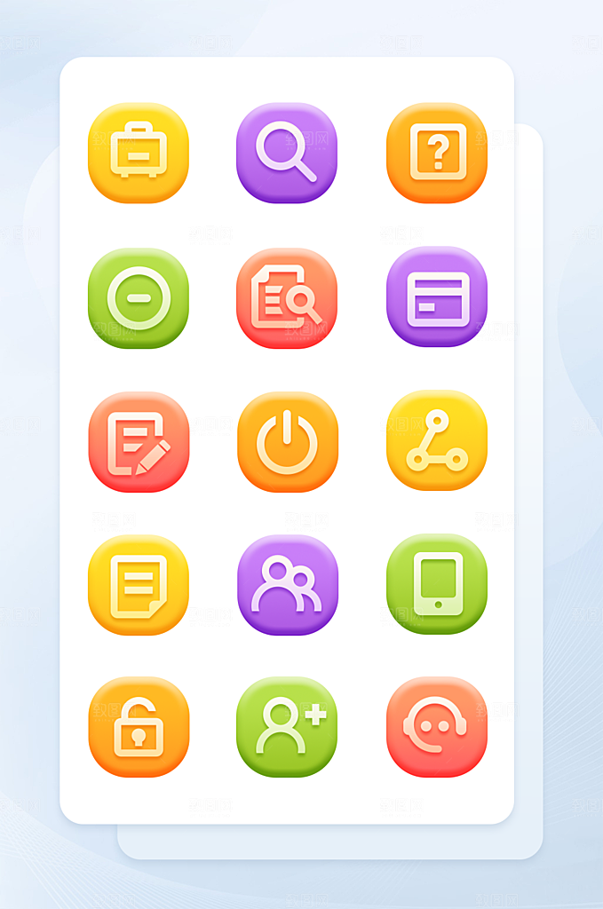 扁平程序应用app图标