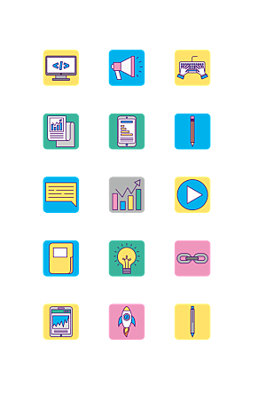 扁平程序应用app图标