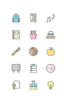 扁平程序应用app图标
