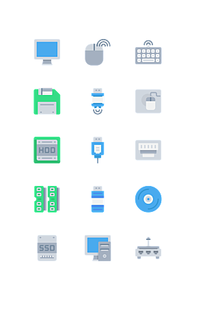 扁平程序应用app图标