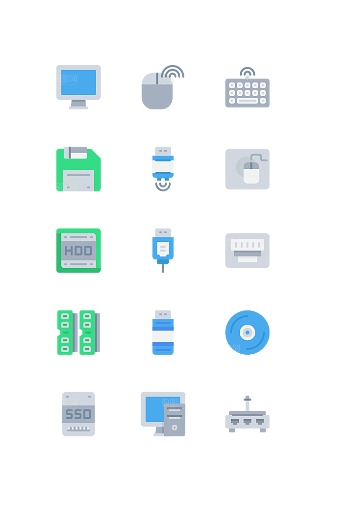 扁平程序应用app图标